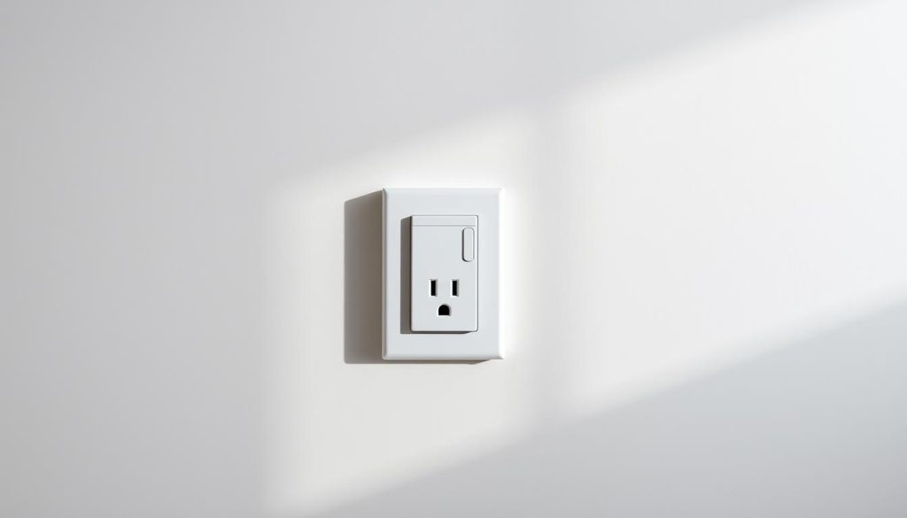 A sturdy, reinforced electrical outlet situated on a clean, minimalist white wall. The outlet is made of high-quality materials with a sleek, modern design, conveying a sense of durability and reliability. Subtle shadows cast by the outlet create depth and dimension, while soft, diffused lighting illuminates the scene, giving it a calm, professional atmosphere. The overall composition is balanced and visually appealing, showcasing the outlet as the focal point. The image should effectively communicate the cost and value of a reinforced electrical outlet for intensive usage scenarios. A sturdy, reinforced electrical outlet situated on a clean, minimalist white wall. The outlet is made of high-quality materials with a sleek, modern design, conveying a sense of durability and reliability. Subtle shadows cast by the outlet create depth and dimension, while soft, diffused lighting illuminates the scene, giving it a calm, professional atmosphere. The overall composition is balanced and visually appealing, showcasing the outlet as the focal point. The image should effectively communicate the cost and value of a reinforced electrical outlet for intensive usage scenarios.