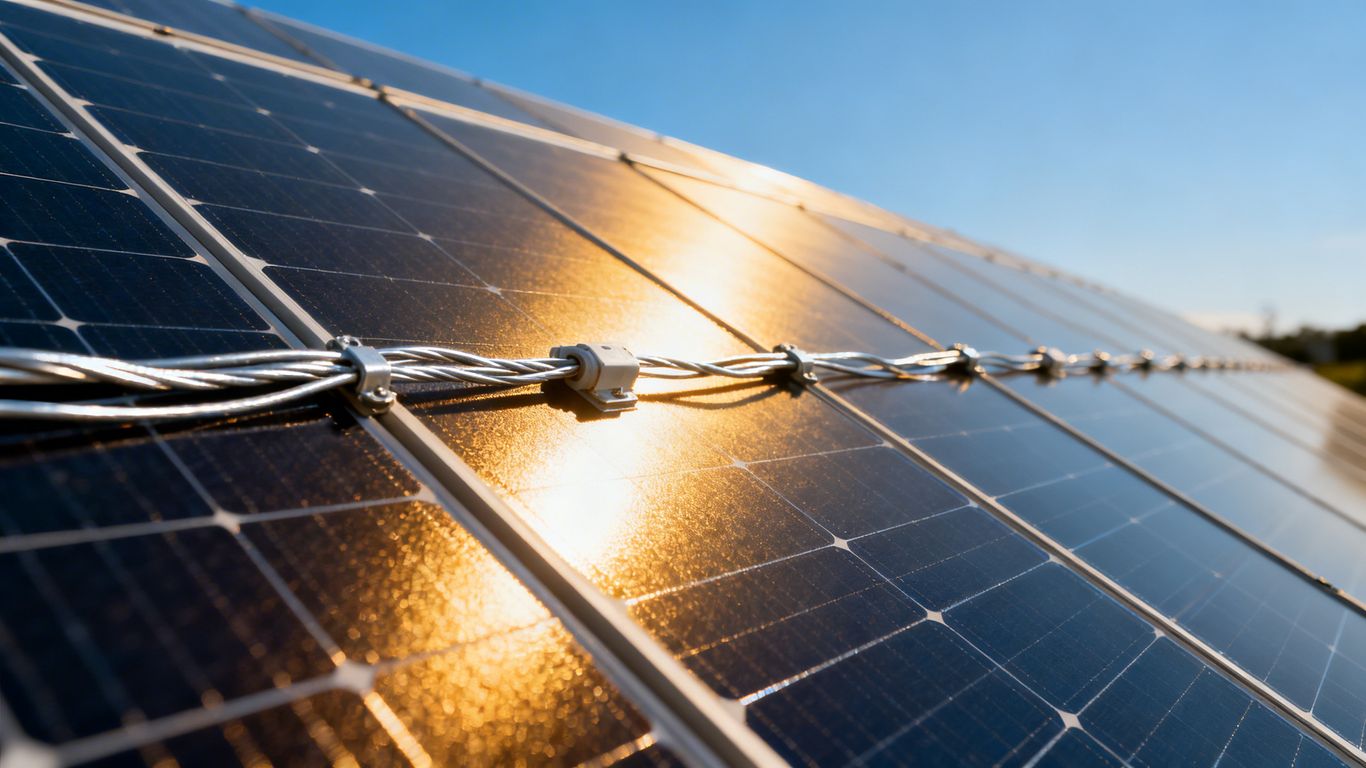 Panneaux solaires connectés en série et parallèle.